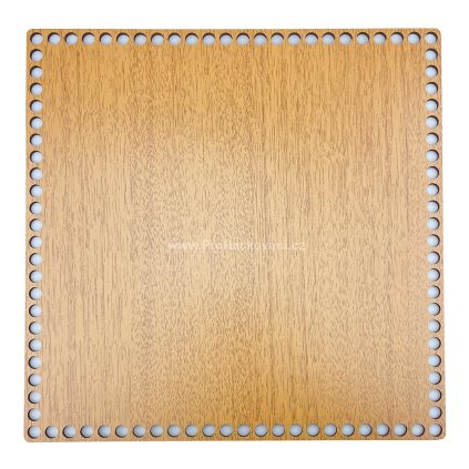 Dno na košík dekor dub čtverec 30 x 30 cm