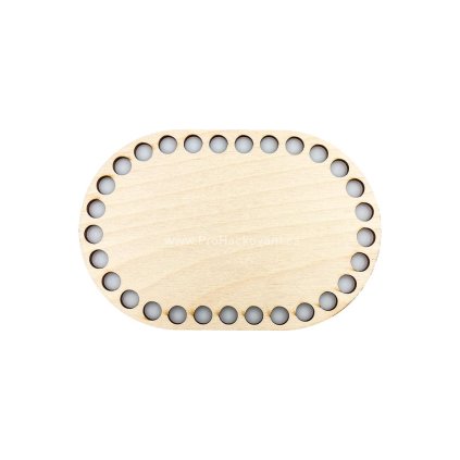 Dno na košík ovál 10x15 cm bříza