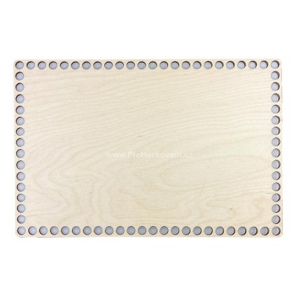 Dno na košík obdélník 30x20 cm bříza