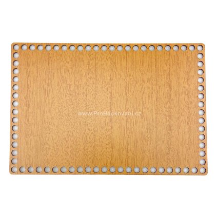 Dno na košík obdélník 30 x 20 cm dekor dub