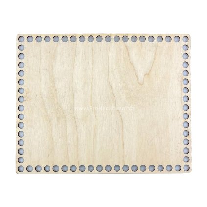 Dno na košík obdélník 25 x 20 cm bříza