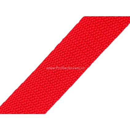 Popruh polypropylénový 2 cm červený
