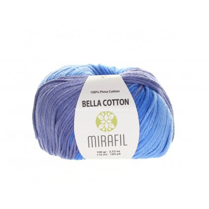 Příze Bella Cotton Smart 406 odstíny modré
