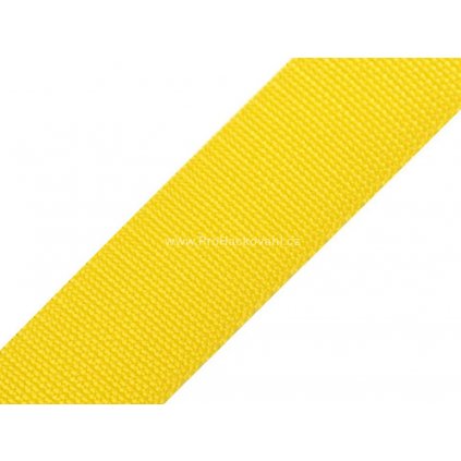 Popruh polypropylénový 4 cm žlutý