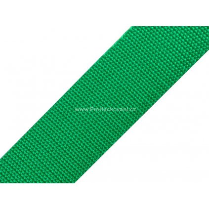 Popruh polypropylénový 4 cm smaragdově zelený