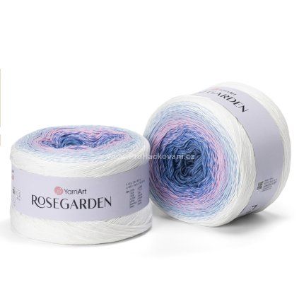 Rosegarden 301 modrá, růžová, světle modrá, smetanová