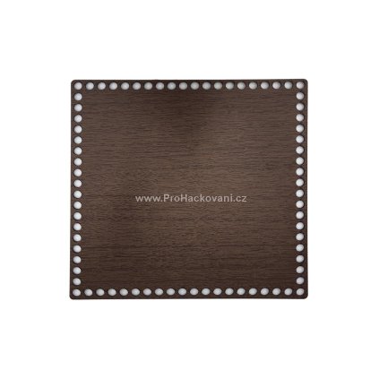 Dno na košík dekor ořech čtverec 20 x 20 cm