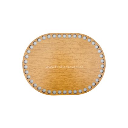 Dno na košík dekor dub ovál 20 x 15 cm