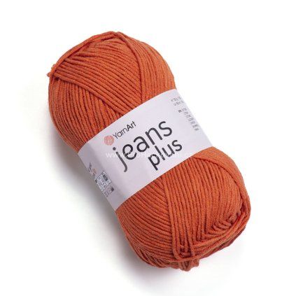 Jeans Plus 85 tmavá cihlová