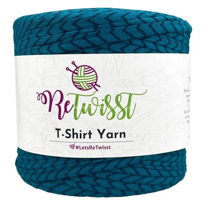 špagáty ReTwisst černý proužek na tyrkysové