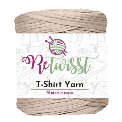 Špagáty ReTwisst světle nugátové.