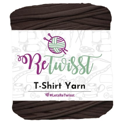 špagáty ReTwisst temně hnědé