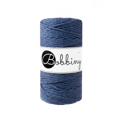 Bobbiny 3PLY Macrame  Regular 3 mm jeans (JEANS)