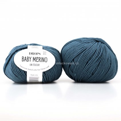 příze Drops Baby Merino 42 petrolej