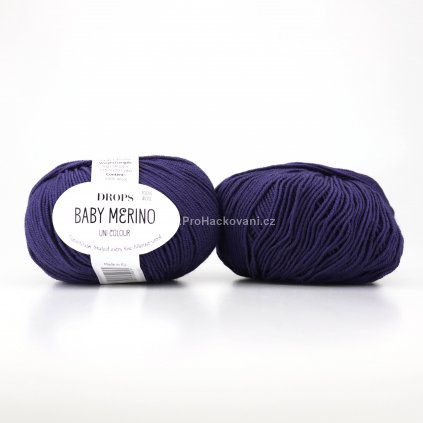 příze Drops Baby Merino 30 modrá