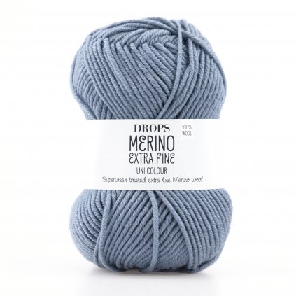 příze Drops Merino Extra Fine 19 světle šedomodrá