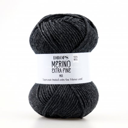 příze Drops Merino Extra Fine 03 antracit