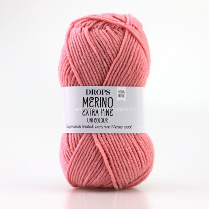 příze Drops Merino Extra Fine 25 růžová