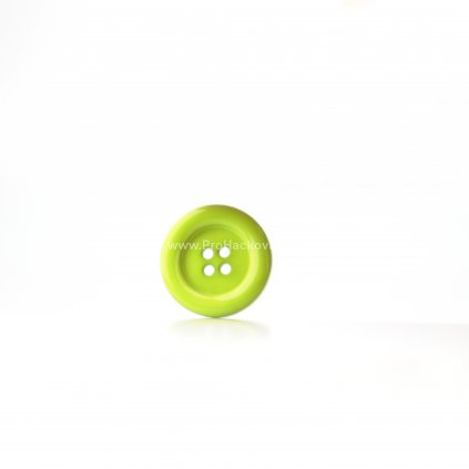 Knoflík kulatý plast 23 mm, světle zelená