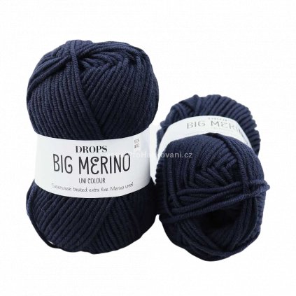 Big Merino 17 tmavá modrá