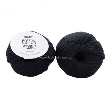 Cotton Merino 02 černá