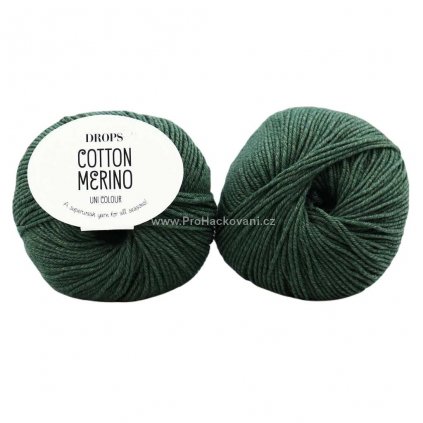 Cotton Merino 22 tmavá zelená