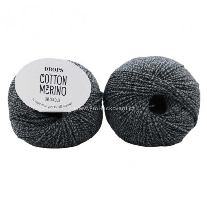 Cotton Merino 19 tmavá šedá