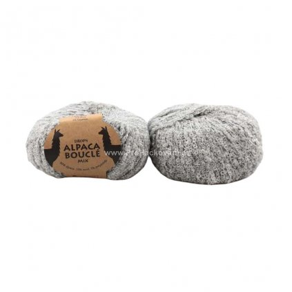 Alpaca Bouclé 5110 světle šedá