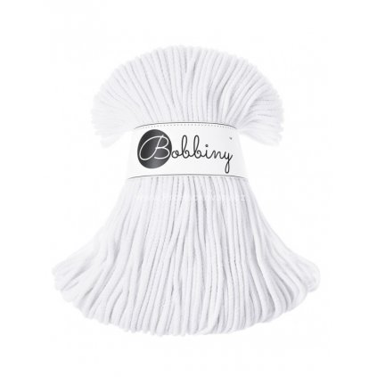 Bobbiny šňůry junior 3 mm bílé ( White)