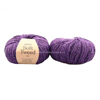 Soft Tweed 15 fialová
