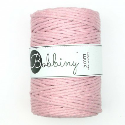 Bobbiny Macrame Cord XXL 5 mm pastelově růžová (Pastel Pink)