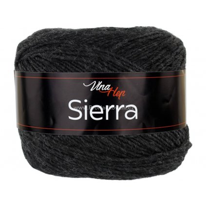 příze Sierra 6001 černý melír