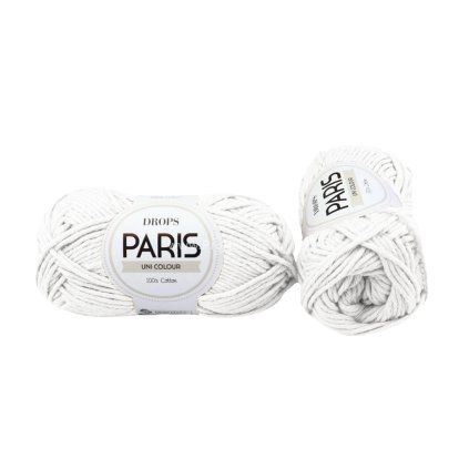 příze Drops Paris 16 bílá