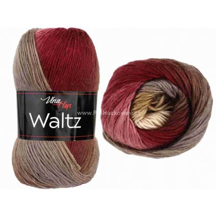příze Waltz 5719 bordó, hnědá
