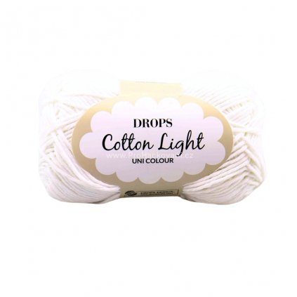 Drops Cotton Light 02 bílá