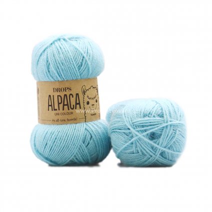 Drops Alpaca UNI 2917 světlá tyrkysová