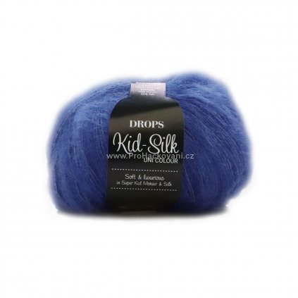 Drops Kid Silk 28 navy modrá