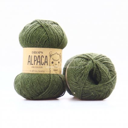 Drops Alpaca UNI 7895 tmavá zelená