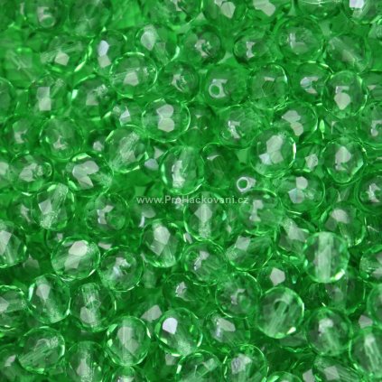 Broušené ohňovky 8 mm chryzolit 20 ks