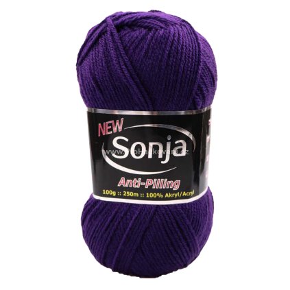 příze Sonja 49 tmavě fialová