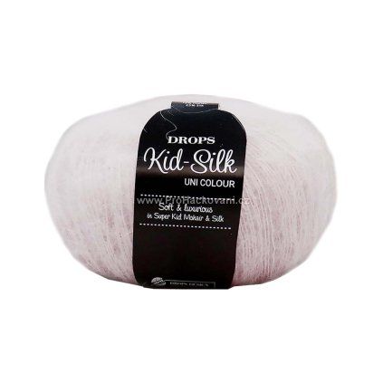 příze Drops Kid-Silk 40 růžová perla