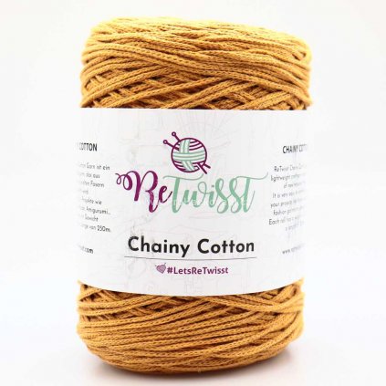 ReTwisst Chainy Cotton 33 hořčicová