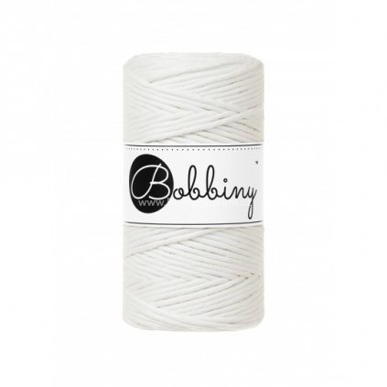 Bobbiny Macramé Cord 3 mm Smetanově bílá (Off white)