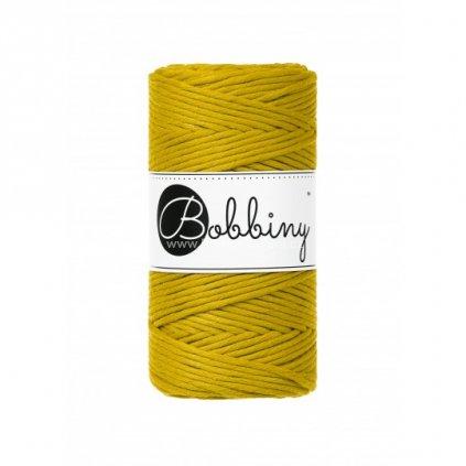 Bobbiny Macramé Cord 3 mm Kari (Spicy yellow)