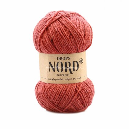 Drops Nord UNI 21 červená cihlová