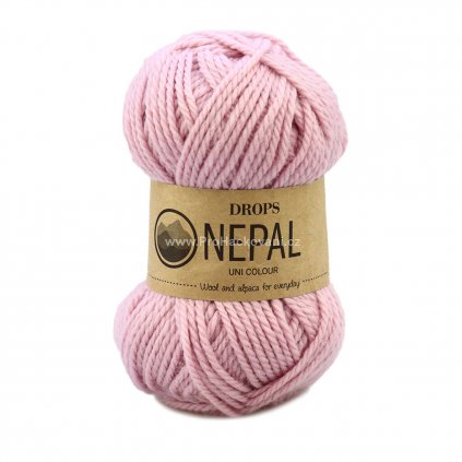 Drops Nepal Uni 3112 světle růžová