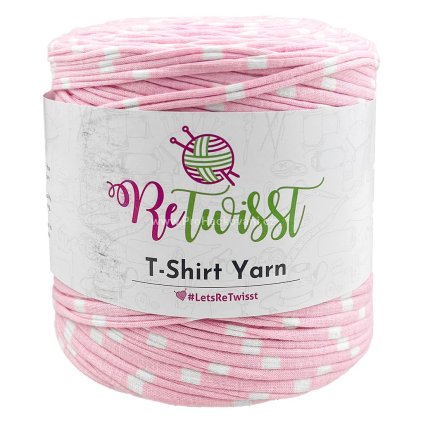 špagáty ReTwisst růžová a bílá
