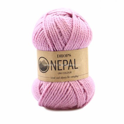 Drops Nepal Uni 3720 růžová
