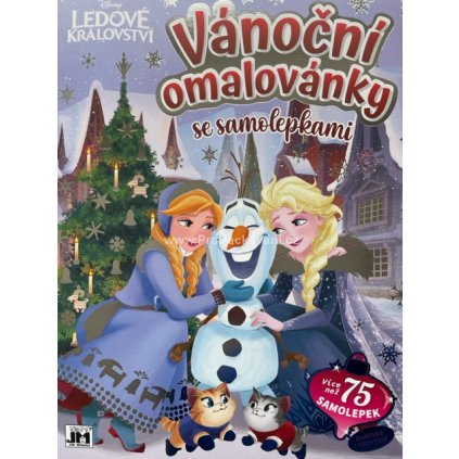 Vánoční omalovánky se samolepkami, Ledové království