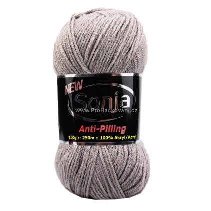 příze Sonja 1465 sametově hnědá